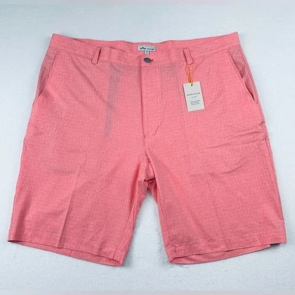 Peter Millar Golf Shorts Men’s 40 Pink Cocktail Shackleford Crown Sports Active - Picture 13 of 13